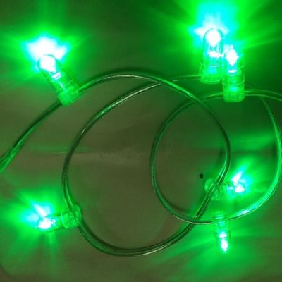 luz verde de PVC de cristal Wire DC 12V 1000leds luz de fada corda 100m/rolo led luzes de brotos