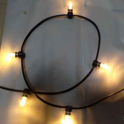 IP 65 cristal de PVC branco quente Wire DC 12V clip light/ 666leds string light 100m/roll led bud lights