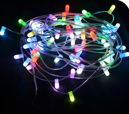 Lâmpadas de Natal de fadas LED 100m corda 1000 lâmpadas 12v cordas de cristal rgb luz de decoração