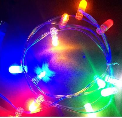 Lâmpadas de árvore de Natal decorativas ao ar livre 100m 666 leds cor mudando 12V LED Clip Lights