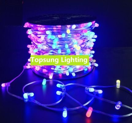 Fabricante rgb multicolor 100m led string IP65 12V flashing led clip em luz para AU