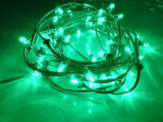 Lâmpadas de árvore de Natal decorativas ao ar livre 100m 666 leds 12V LED Clip Lights luzes verdes