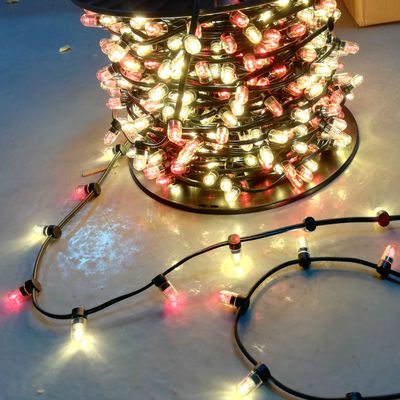 50M / rolo personalizado Mini Clip String Light DC12V luzes de fada 666 LED luzes de árvore de Natal cuttable ao ar livre