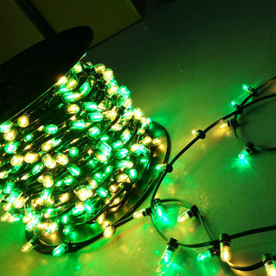 50m bobina 666 LED verde personalizado + branco 12V clip LED piscando na luz para AU