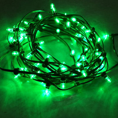 Lâmpadas de árvore de Natal decorativas ao ar livre 100m 666 leds 12V LED Clip Lights luzes verdes