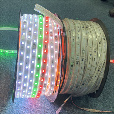 50m bobina Lâmina LED RGB programável com IC incorporado SMD5050 cor mágica de alto brilho