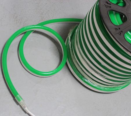 24V 14x26mm de alto brilho casaco verde de 164' bobina melhor preço flexível de neon