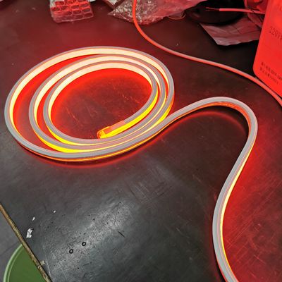 50m Faixa flexível Emitindo fio de luz 24V Vista Quadrado UV vermelho LED Neon flex luzes