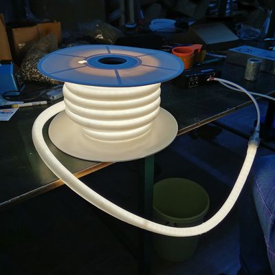 50m bobina rgb banda de neon de luz exterior rgbww 24v tubo neonflex de 360 graus mangueira flexível