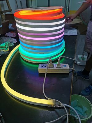 Lançamento a cavalo IP67 PVC de silicone à prova d'água SMD5050 RGB RGBW LED Neon strip Flex Luz para decoração de edifícios