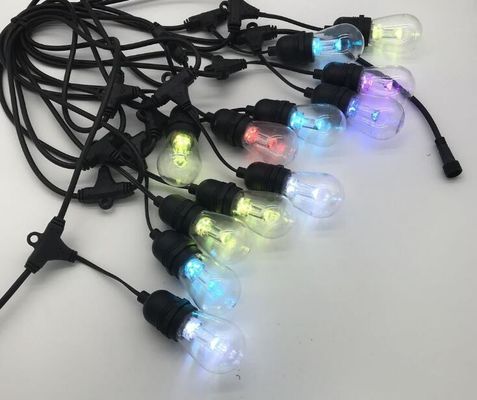 220V E27 Socket LED Fairy Socket String Lights 48 Ft Natal 15 lâmpadas