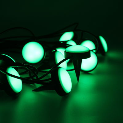 WIFI APP Jardim LED Lâmpadas de cordas Plug-In RGB Pixel lâmpadas de gramado