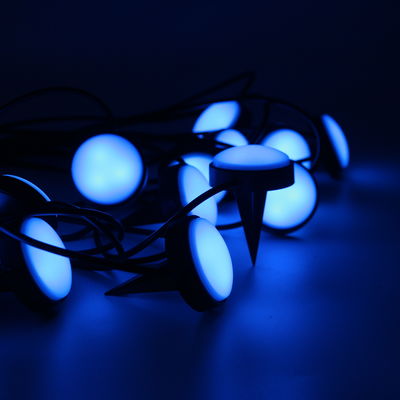WIFI APP Jardim LED Lâmpadas de cordas Plug-In RGB Pixel lâmpadas de gramado
