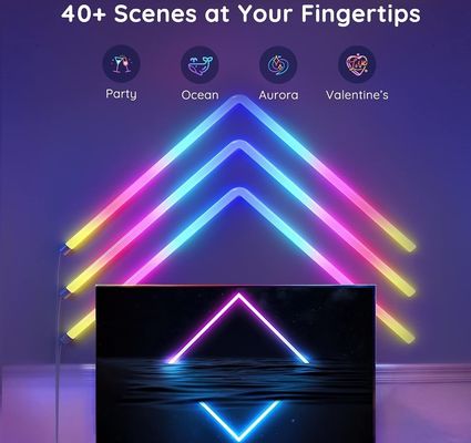 Smart LED Pickup Light Lâmpada de sinfonia RGB Bluetooth App Control Música Rítmicas Luzes Ambientes Lâmpada de LED TV Bar